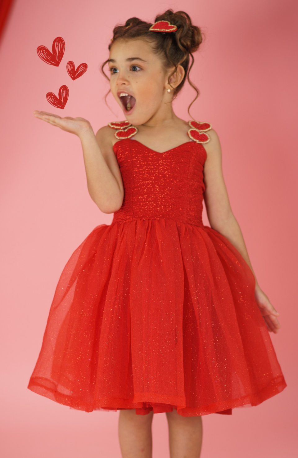 Vestido Para Niña Corazón