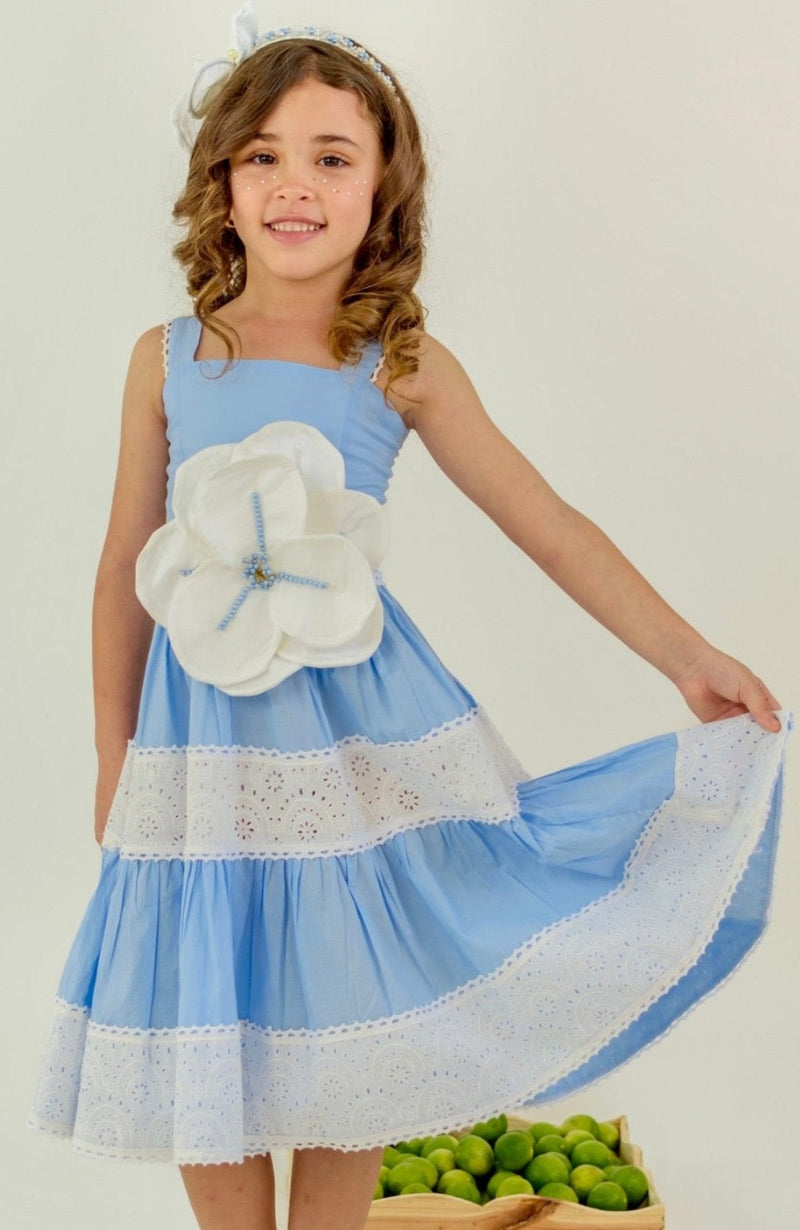 Vestido Para Niña Delicia Azul