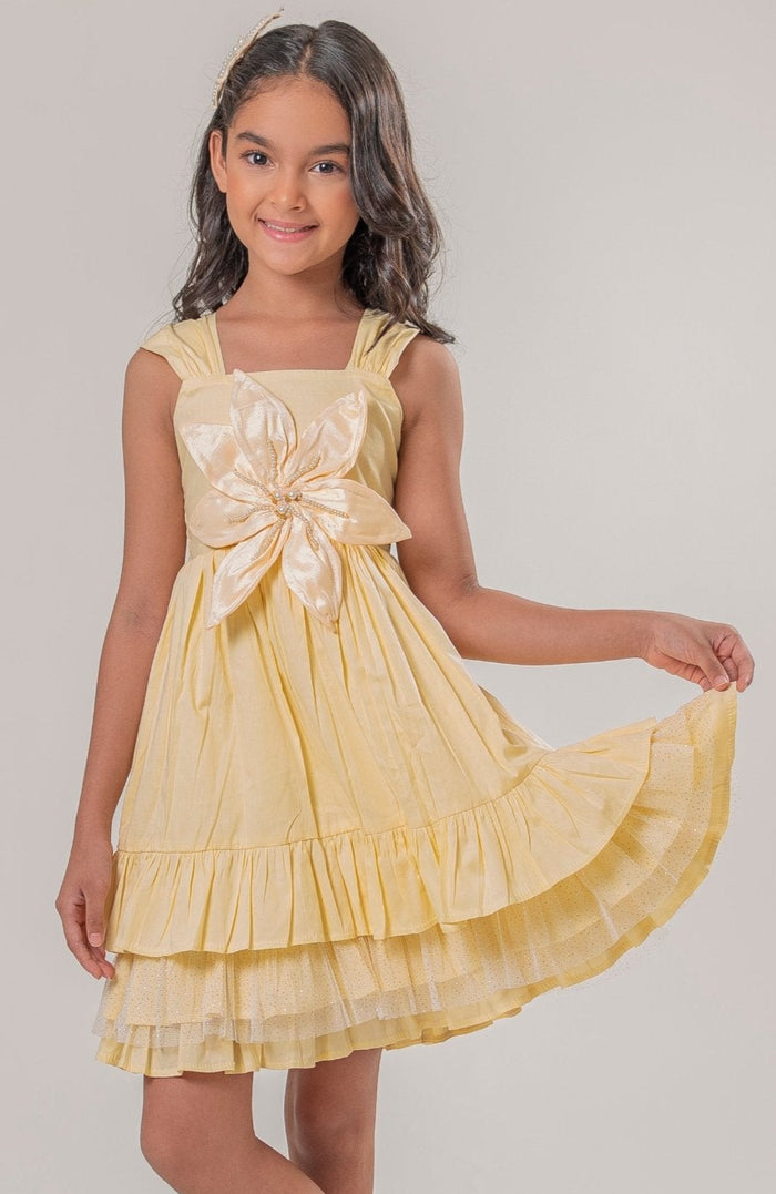 Vestido Para Niña Gloriosa Amarillo