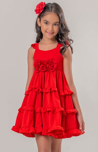 Vestido Para Niña Ambrosia Rojo