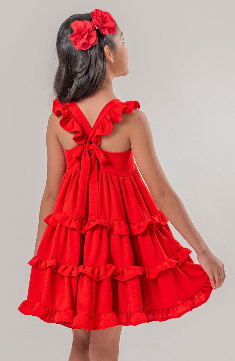 Vestido Para Niña Ambrosia Rojo