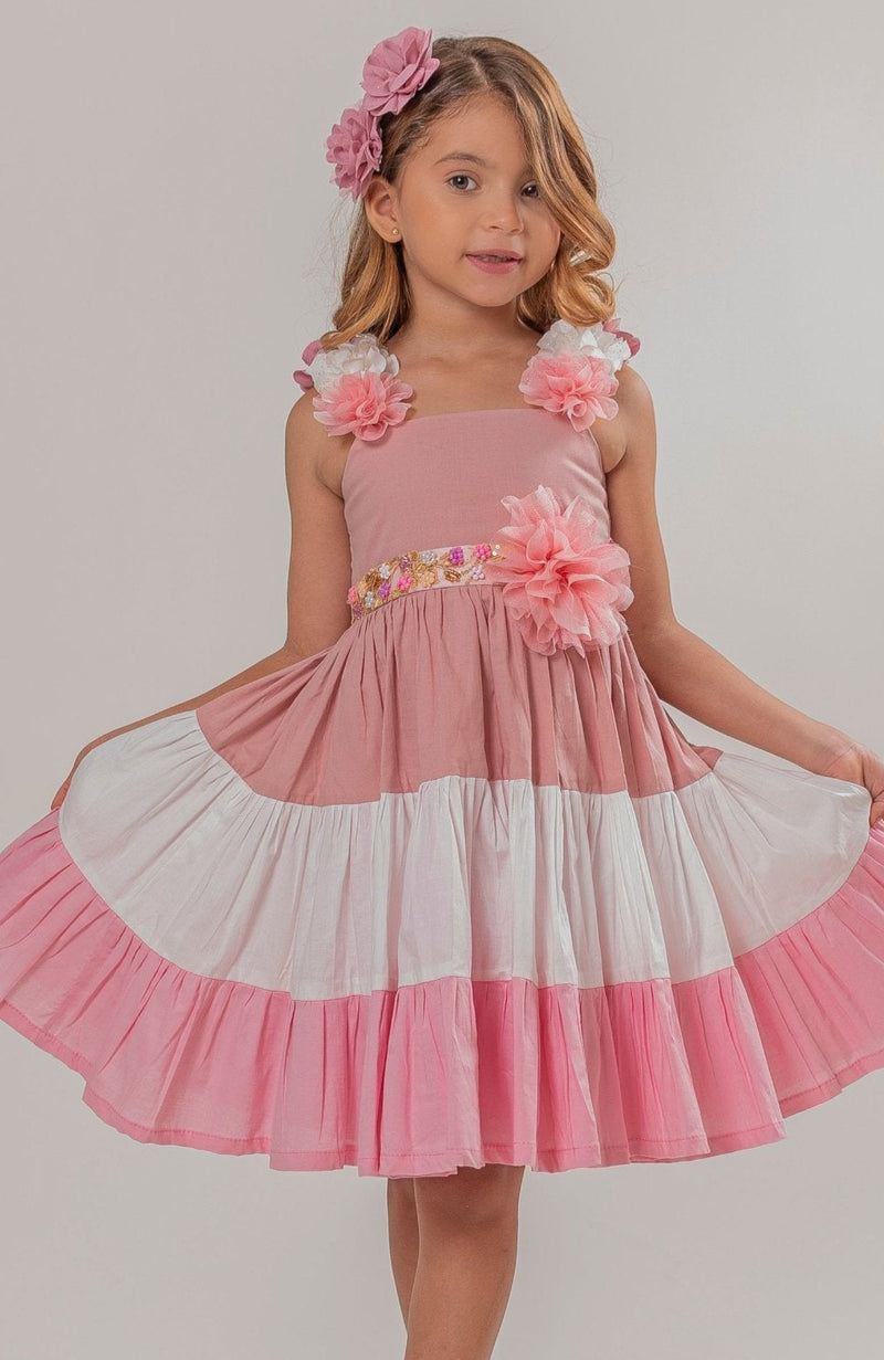 Vestido para Niña Soy Creativa Rosa