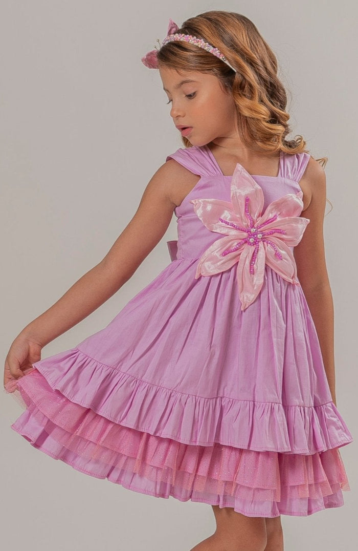 Vestido Para Niña Gloriosa Rosa