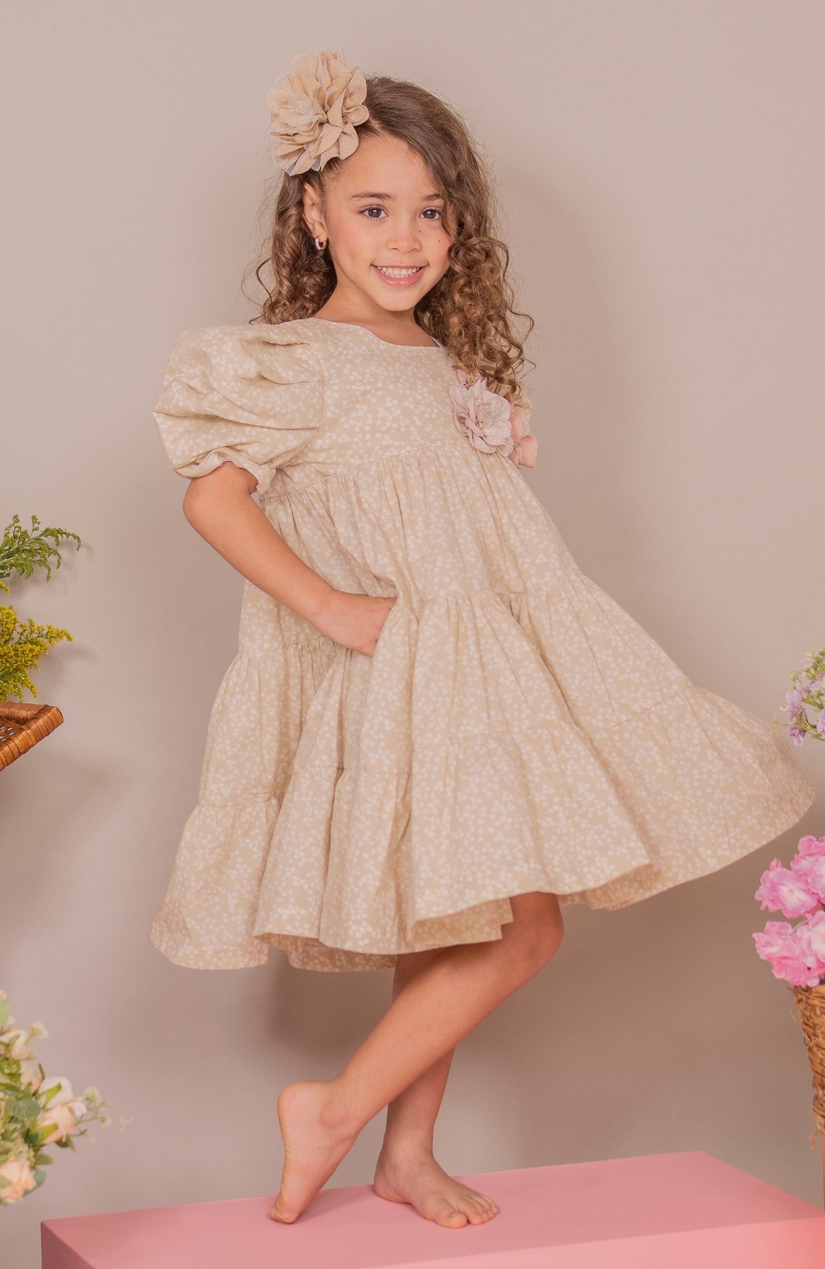 Vestido para Niña Soy Elegancia - Beige