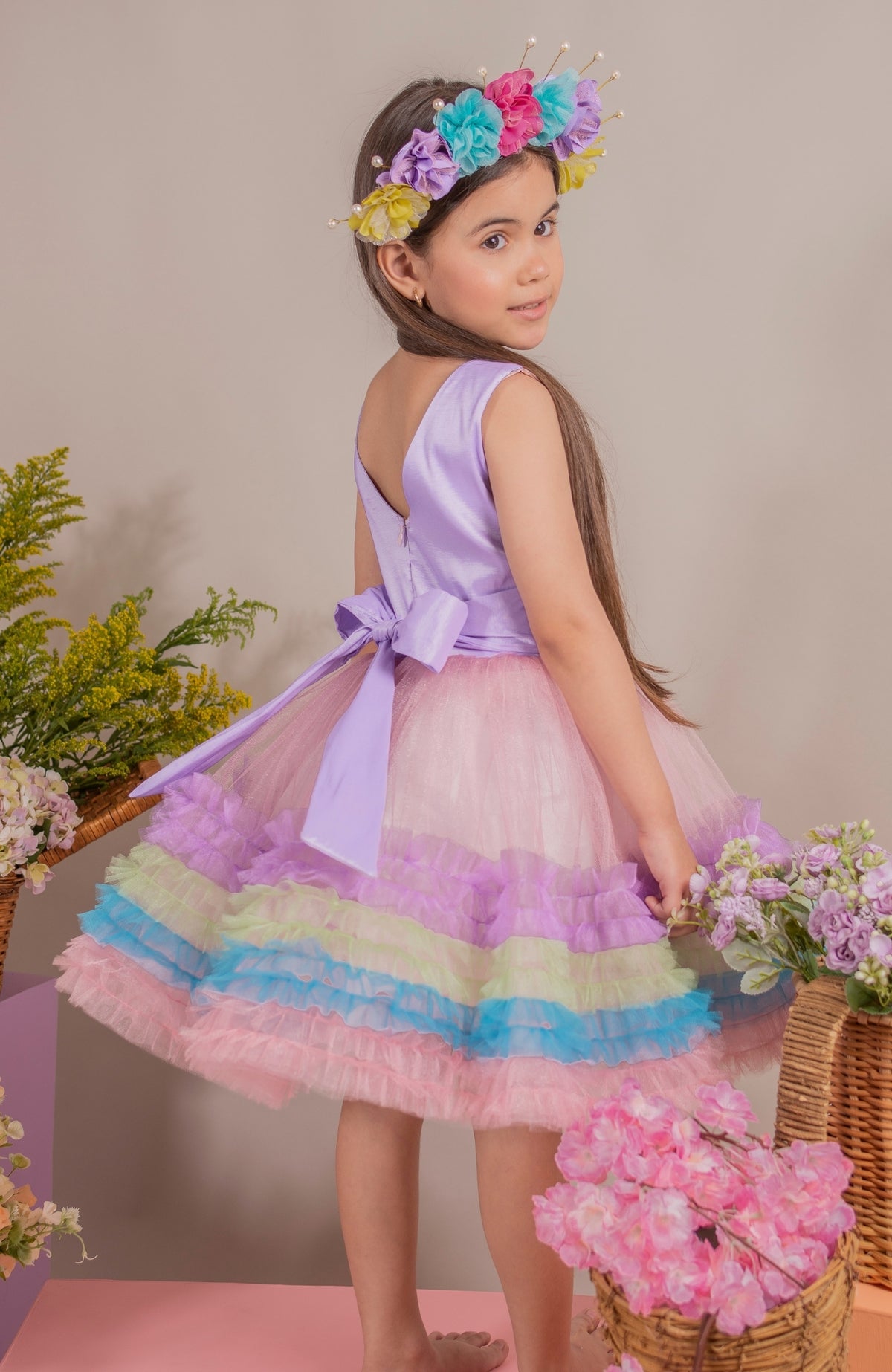 Vestido para Niña Soy Feliz - Rosa