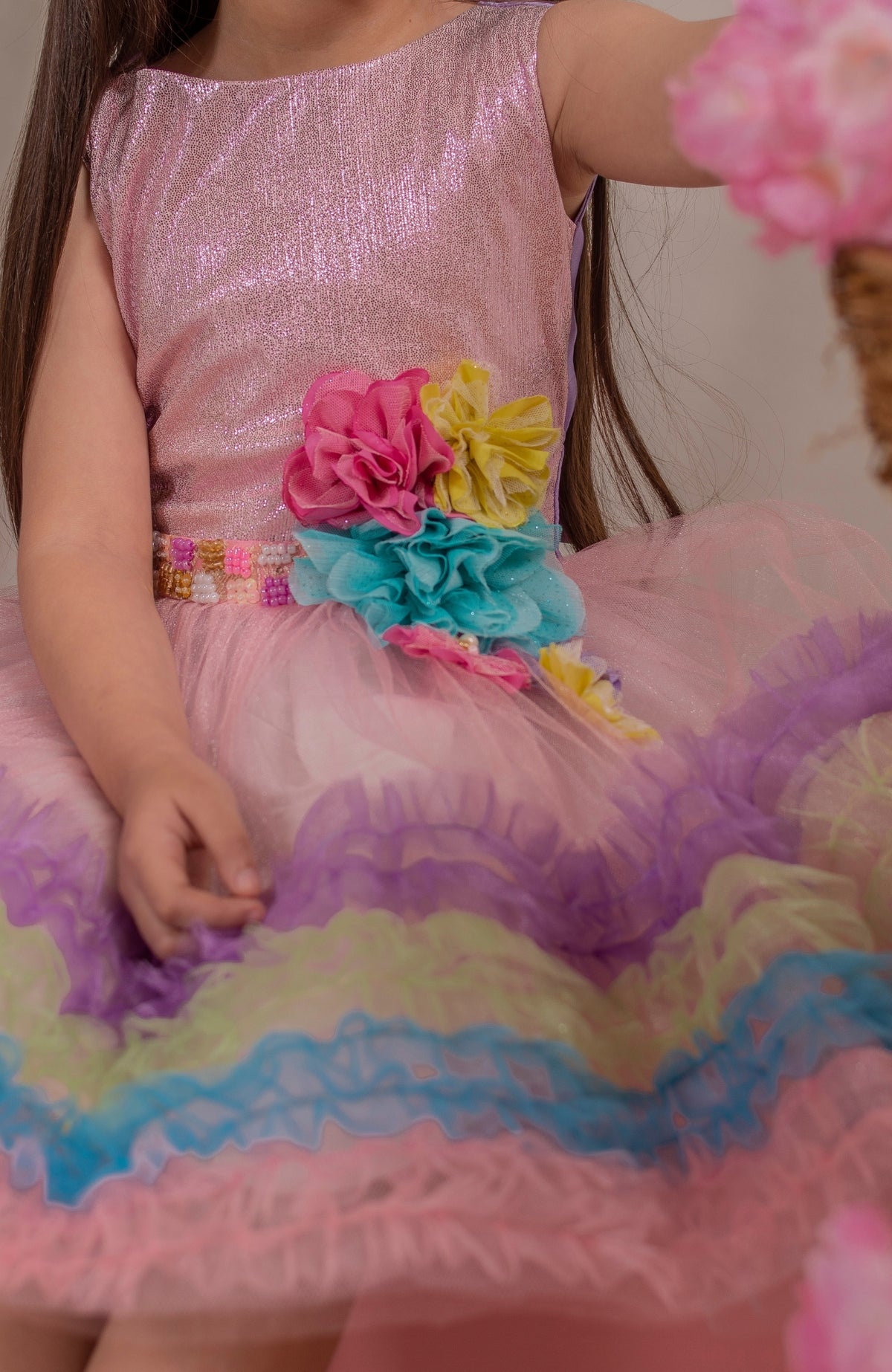 Vestido para Niña Soy Feliz - Rosa