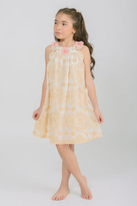 Vestido Para Niña Lucia Beige